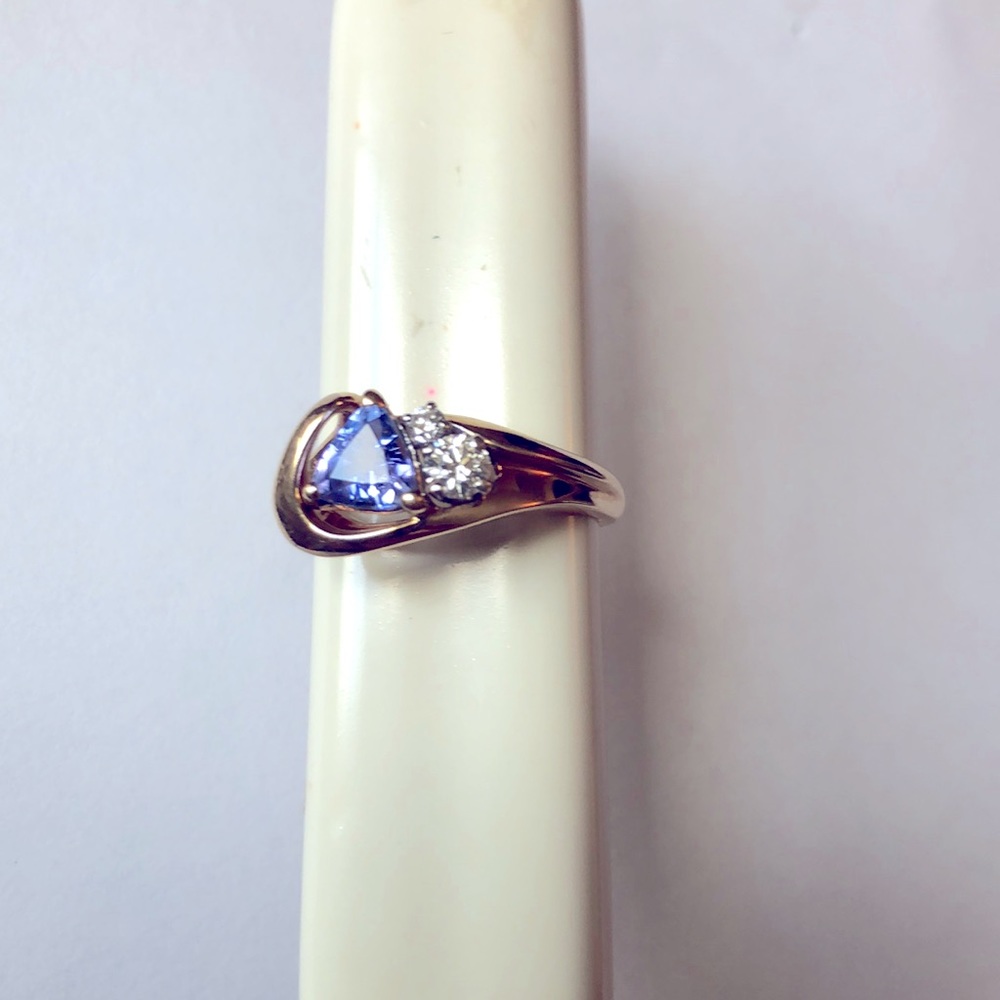 Tanzanite Ring with Diamonds
